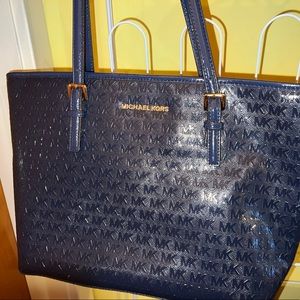 Michael Kors shoulder bag, navy blue